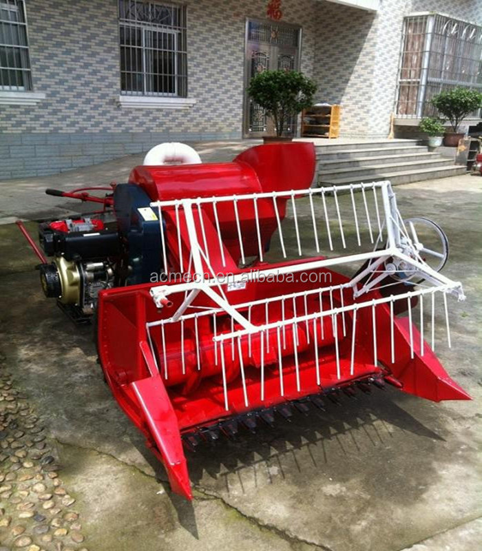 ACME 4LZ-0.6A High Efficiency Low Losing Small Combine Wheat Paddy Rice Harvester Price of Wheat Harvester Wheat Binding Device