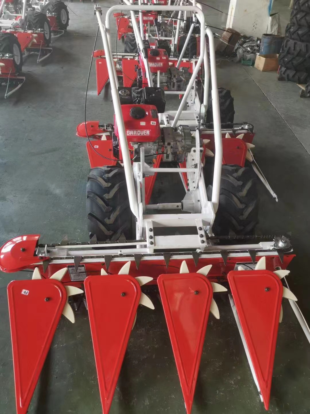 120cm gasoline Wheat Rice Paddy Cutter and Harvester Corn Reaper Swather