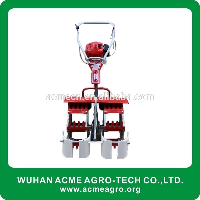 Small field paddy weeder paddy field farm equipment 2 row cultivator for sale