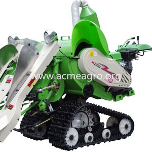 brand model 4LZ-0.6 mini rice combine harvester