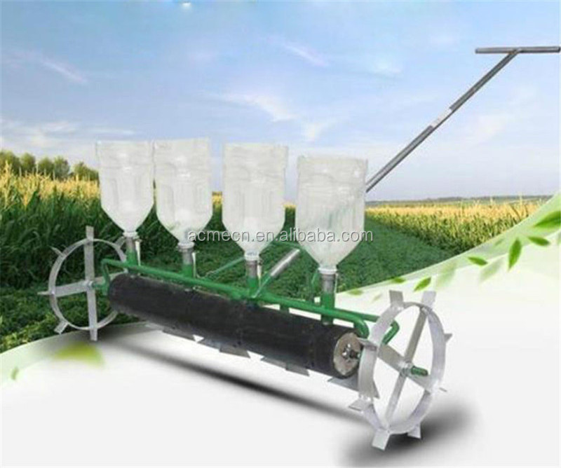 Hand pull roller vegetable seed drill parsley spinach seeds planting machine