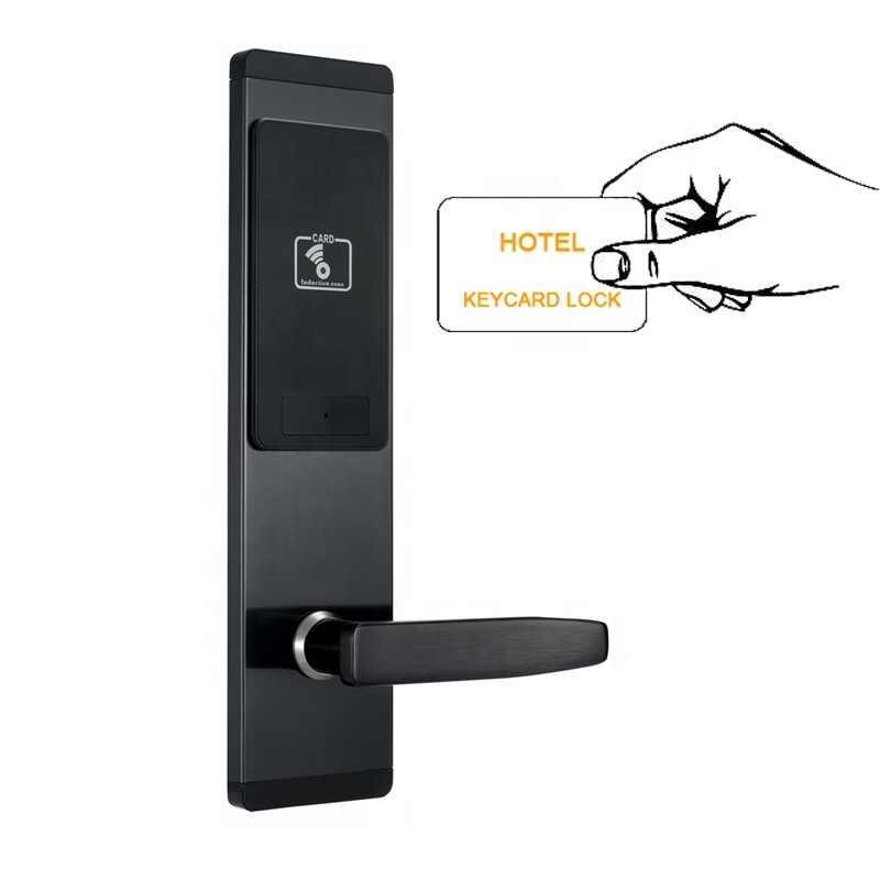 High Quality Electronic Hotel Key Card Smart Wooden Door Lock For Hotel/Inn/Apartment