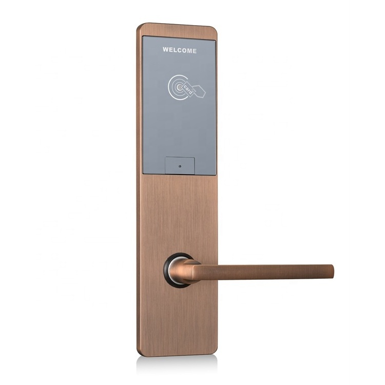 High Quality Proximity RFID Keycard Electronic Hotel Door Lock Series Smart Handle Lock