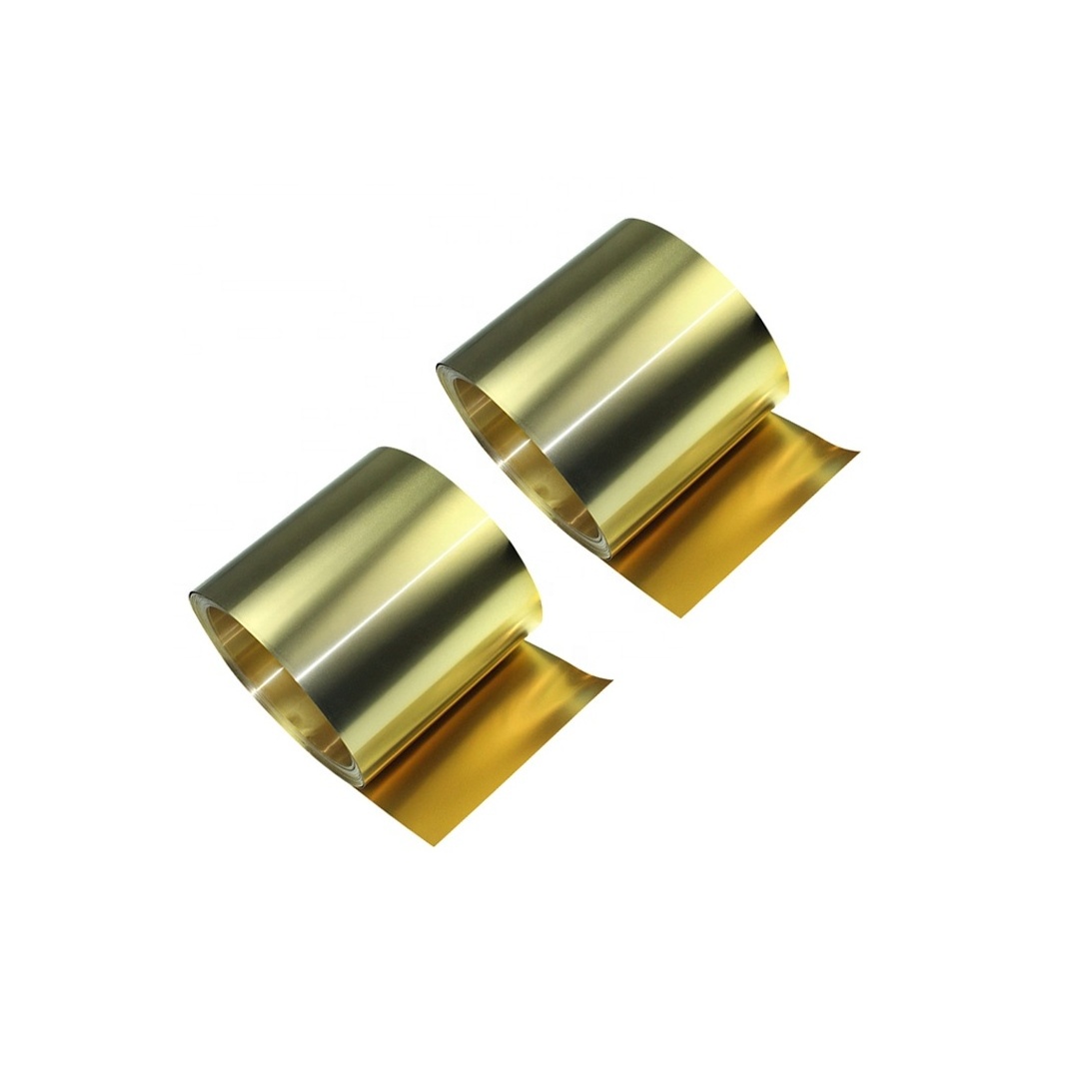 H62 H65 Laser Cutting Processing Brass Spacer Shims Brass Strip Coiled Sheet 0.01*100mm*1m