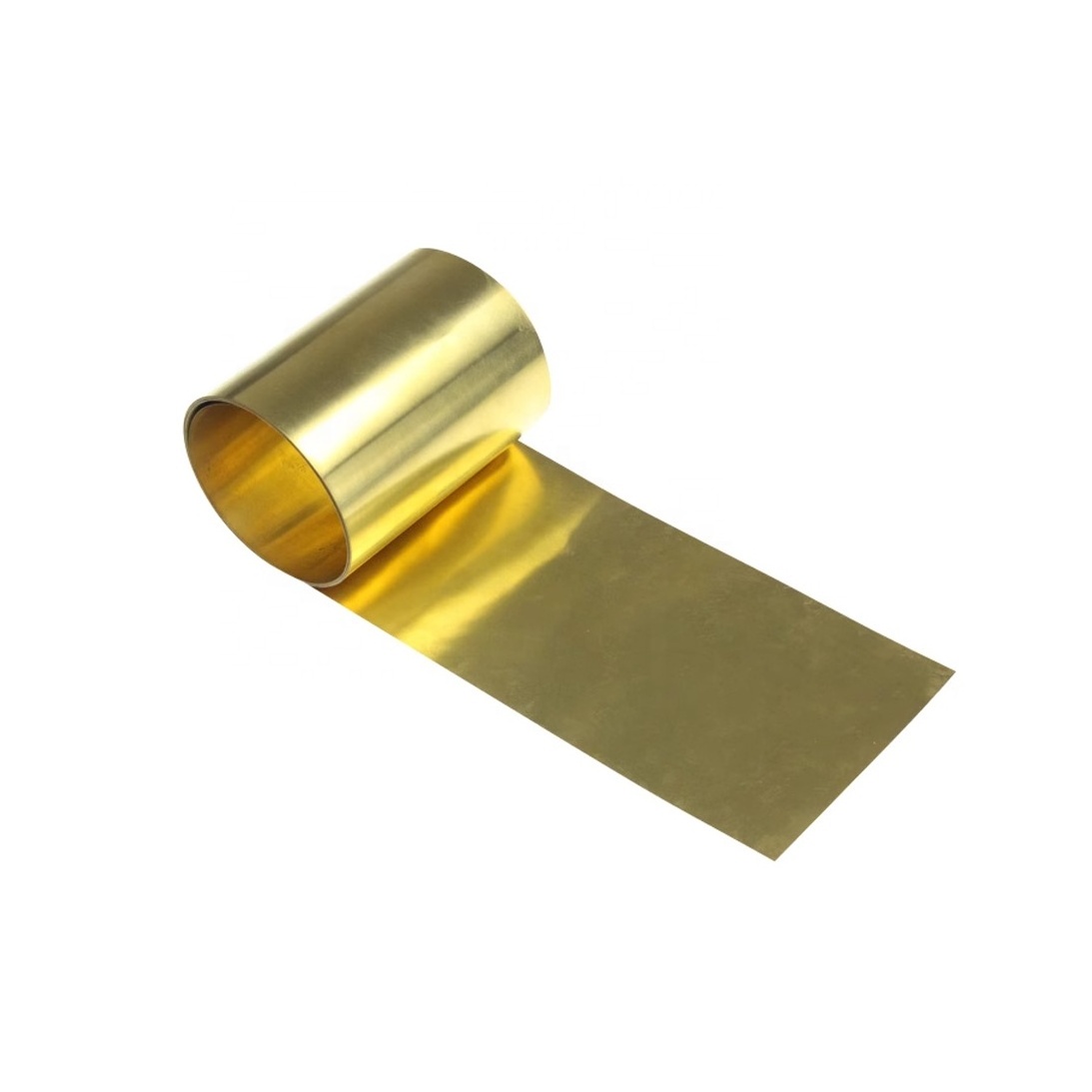 H62 H65 Laser Cutting Processing Brass Spacer Shims Brass Strip Coiled Sheet 0.01*100mm*1m