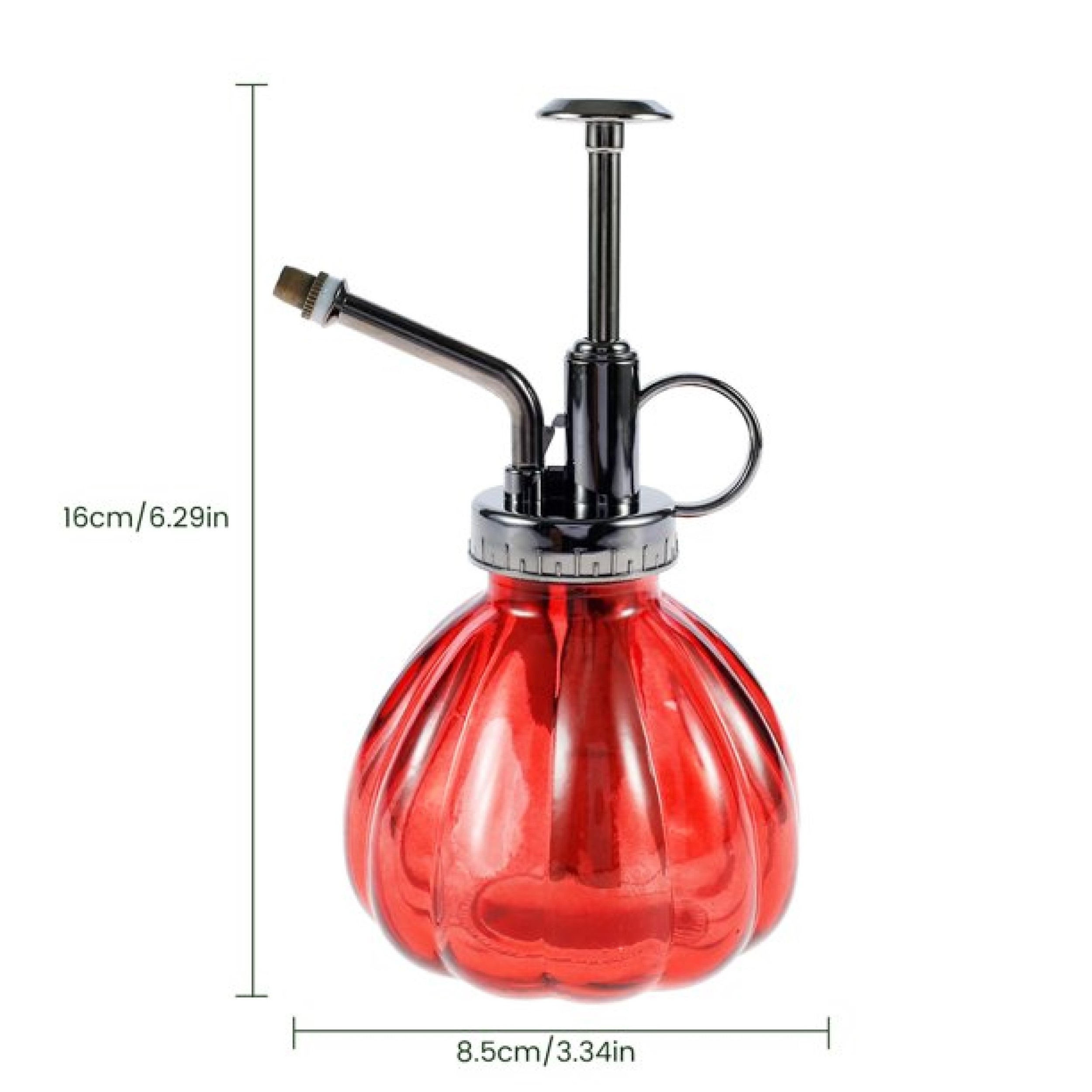 Luxury Quality Small Red Glass Plant Mister Sprayer Used for Succulent Plants Watering Indoor Plants Home and Office Gardening