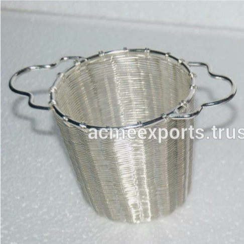 Wholesale Marvelous Quality Handwoven Brass Tea Infuser Silver Plated for loose leaf tea infuser