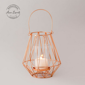 Manufacturer Wholesale Metal Frame Hanging Lantern Used for Display and Decoration in Medium Size