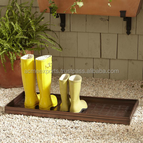 Galvanized Metal Garden Outdoor large Boot Trays | copper Antique boot tray |