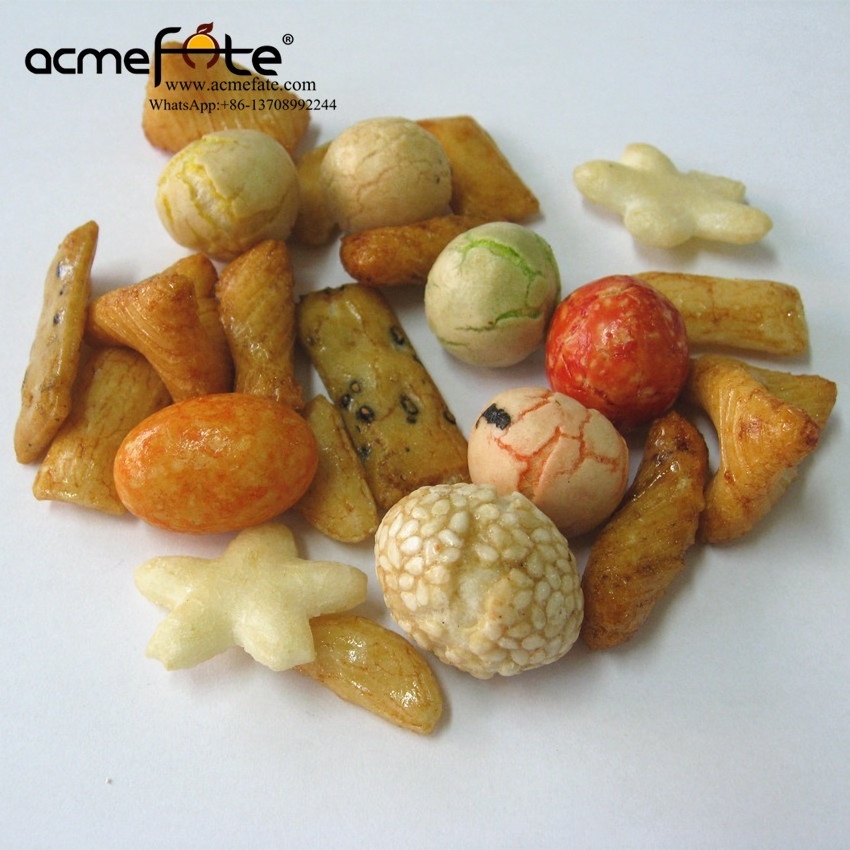 Wholesale Gluten Free Korean rice cracker mix rice crackers coated peanut crackers grain snack food with Halal