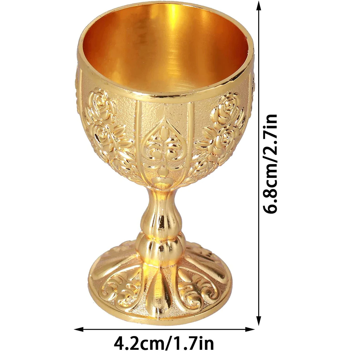 Wine Champagne Whiskey Glass Pure Handmade Gold Plated Engraved Brass Premium Goblet Champagne Flutes Coupes Brass Goblet