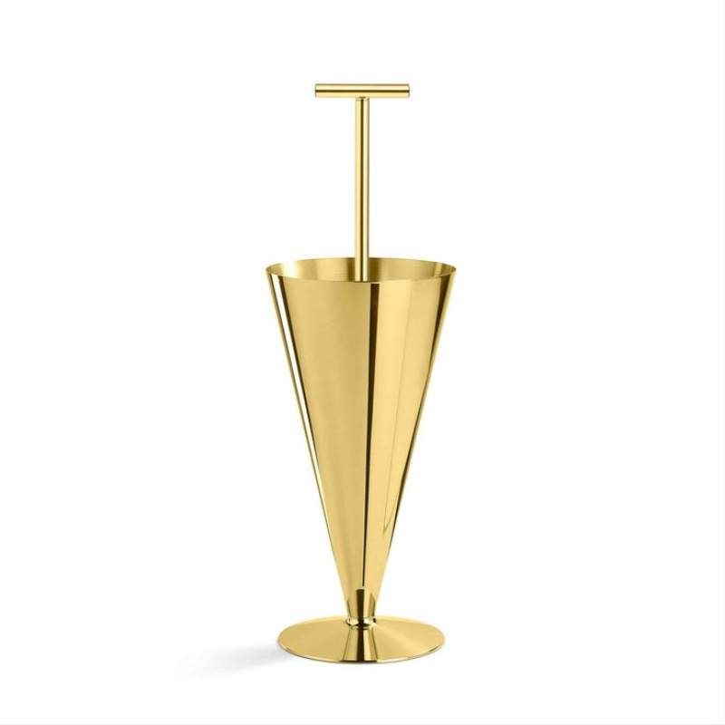 Gold Powder Coated Metal Iron Umbrella Stand Latest Design Home Decorative Indoor and Outdoor Metal Umbrella Holder