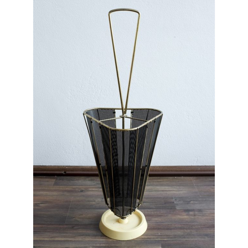 Superior Quality Gold Polished Pure Iron Umbrella Stand Customized Shape Large Size Indoor Household Entryway Umbrella Holder