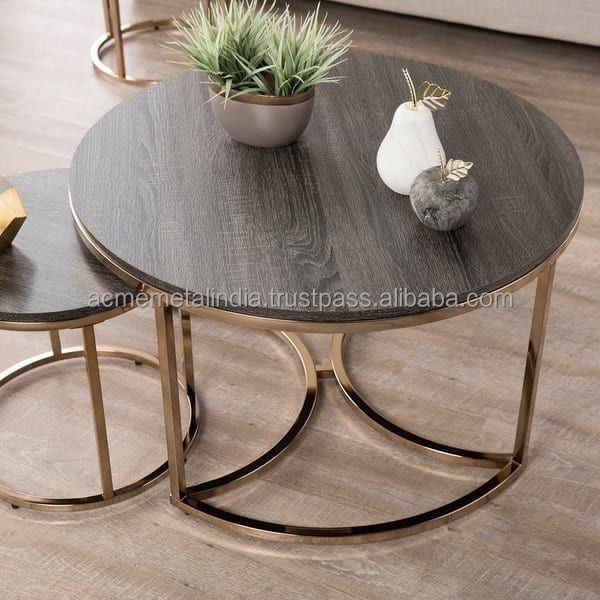 Round Table Marble Top Sofa Set Table Home and Living Room Decor Restaurant Bed Side Coffee Table Modern Design