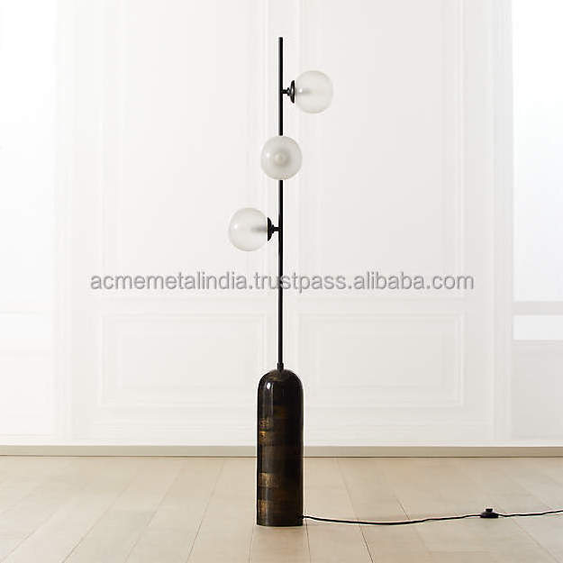 Living Room Floor Lamp Modern Unique Tripod Design Black Color Metal Umbrella Shape Shade For Living Room Bedroom Decoration