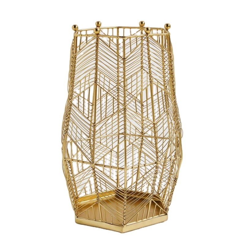 Exclusive Quality Gold Polished Metal Iron Umbrella Stand and Rack Marvelous Design Large Size Customized Shape Umbrella Stand