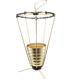 Antique Design Umbrella Stand With Mesh Wire Gold And Black Color Umbrella Storage Rack Umbrella Bucket Indoor Home Decoration