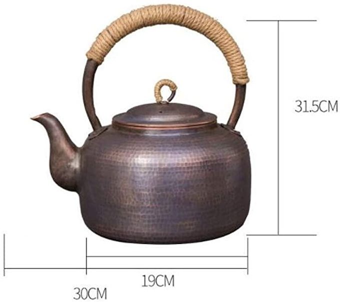 Grey Color Kettle Modern Style Custom Color Rope Wrapped Handle For Home Kitchen Hotel And Restaurant Copper Tea Kettle