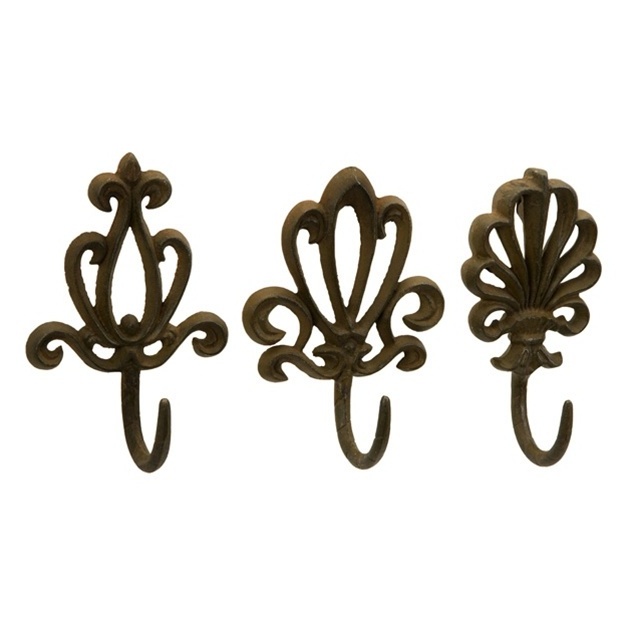 Handmade Traditional Iron Large Size Antique Design Wall Hooks Hanger Hat Bags Clothes Heavy Duty Coat Hooks