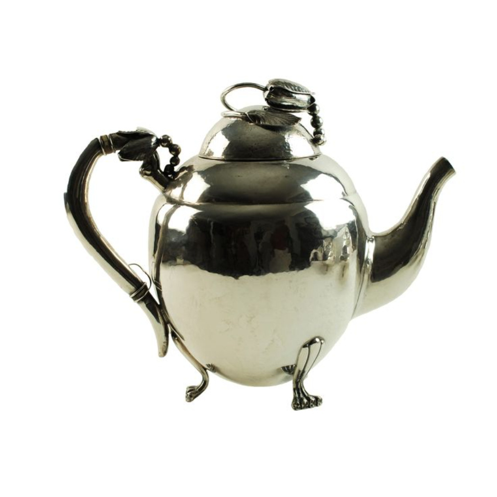 Tea and Coffee Serving Kettle Marvelous Design Gold Polished Table Top Stainless Steel Brass Coffee Tea Pots From India