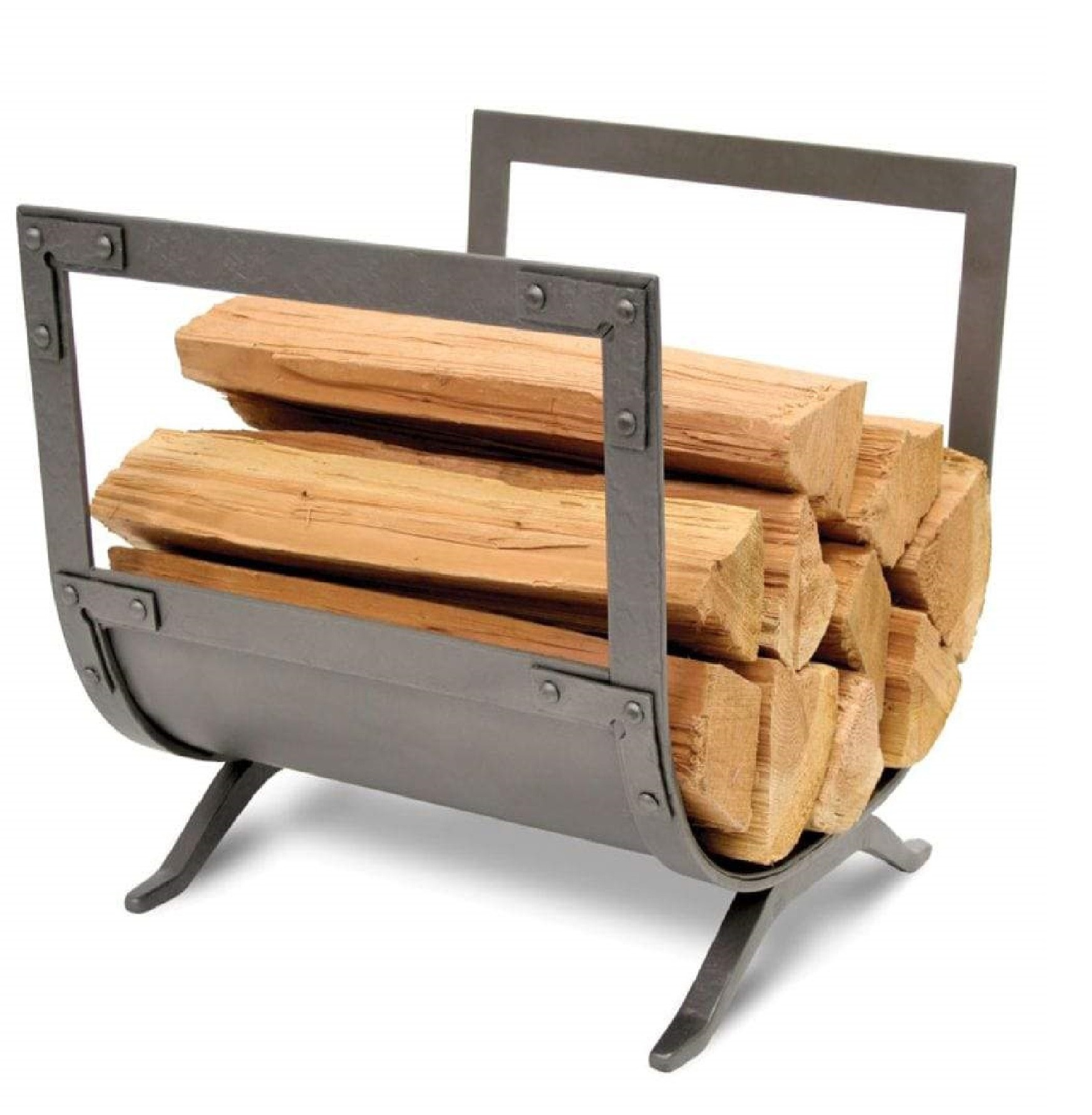 Large Size Outdoor Firewood Log Rack and Holder Wholesale Customized Shape Pure Iron Log Rack For Garden Usage