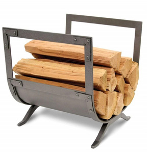 Large Size Outdoor Firewood Log Rack and Holder Wholesale Customized Shape Pure Iron Log Rack For Garden Usage