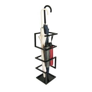 Zigzag Design Metal Umbrella Stand With Black Color Powder Coated Indoor Home Decoration Rain Gear Home & Garden Supplies