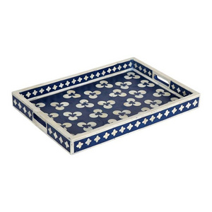 Standard Bone Inlay Handmade Tray For Home Restaurant Furniture Bone Inlay Tray best quality Rolling Tray