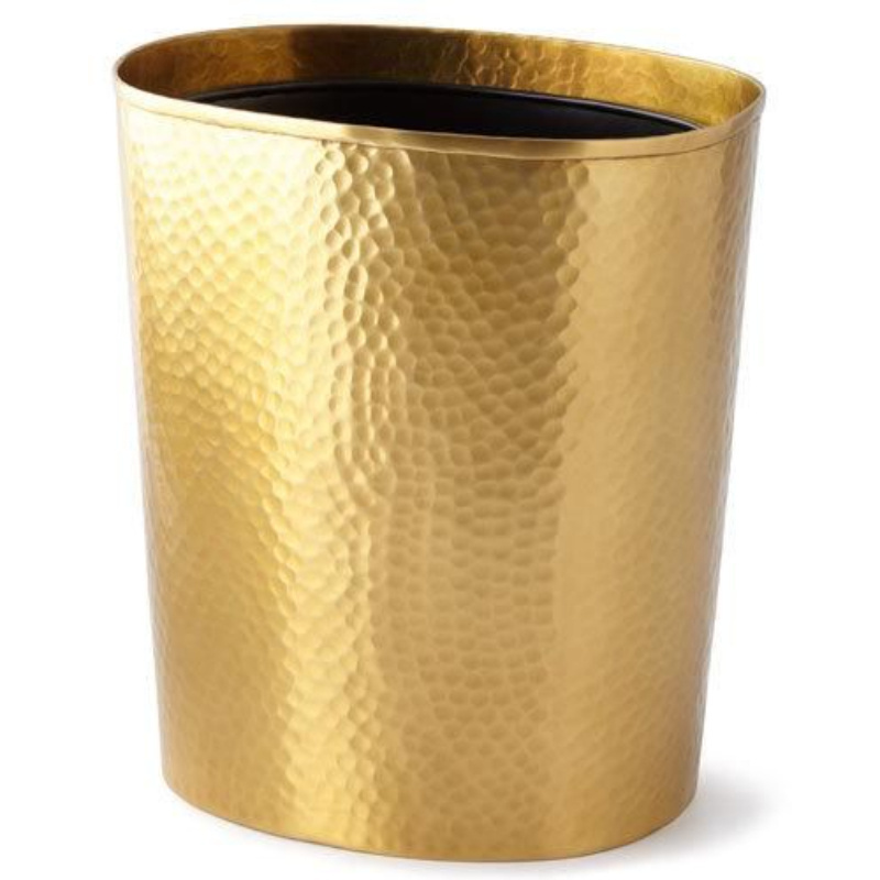 Garbage Waste Bin Mother Of Pearl and Wooden Dust Bin Superior Quality Large Size Indoor Recycle Trash Can Bucket