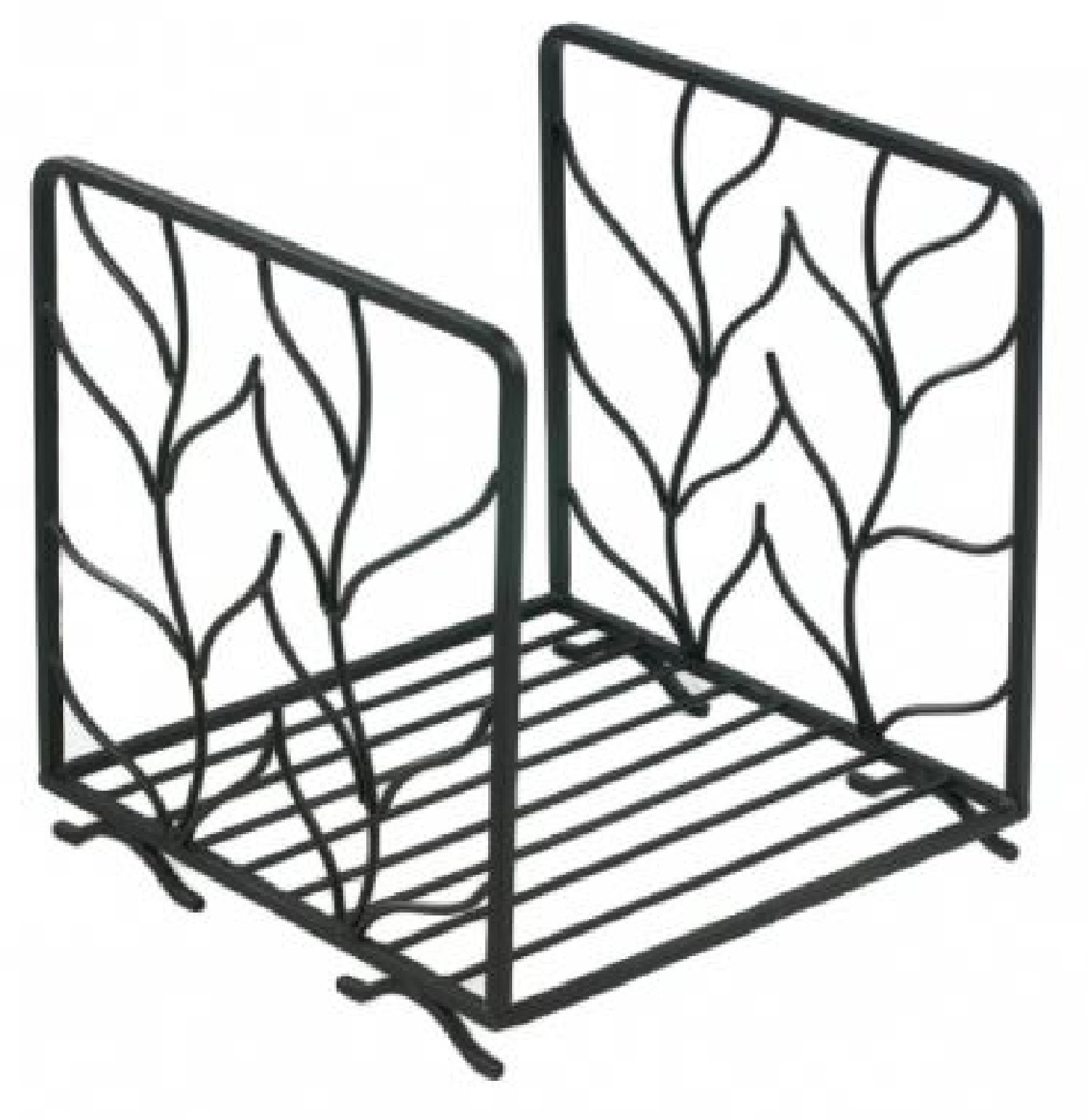 Best Design Metal Pure Iron Log Rack Black Color Powder Coated Firewood Outdoor Log Rack High Quality Garden Log Rack