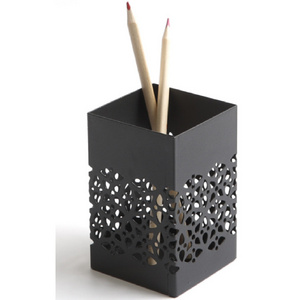 Handmade Pencil Stand Desk Storage Container Top Quality Black Color Tableware Desk Organizer Pen Holder At Competitive Price