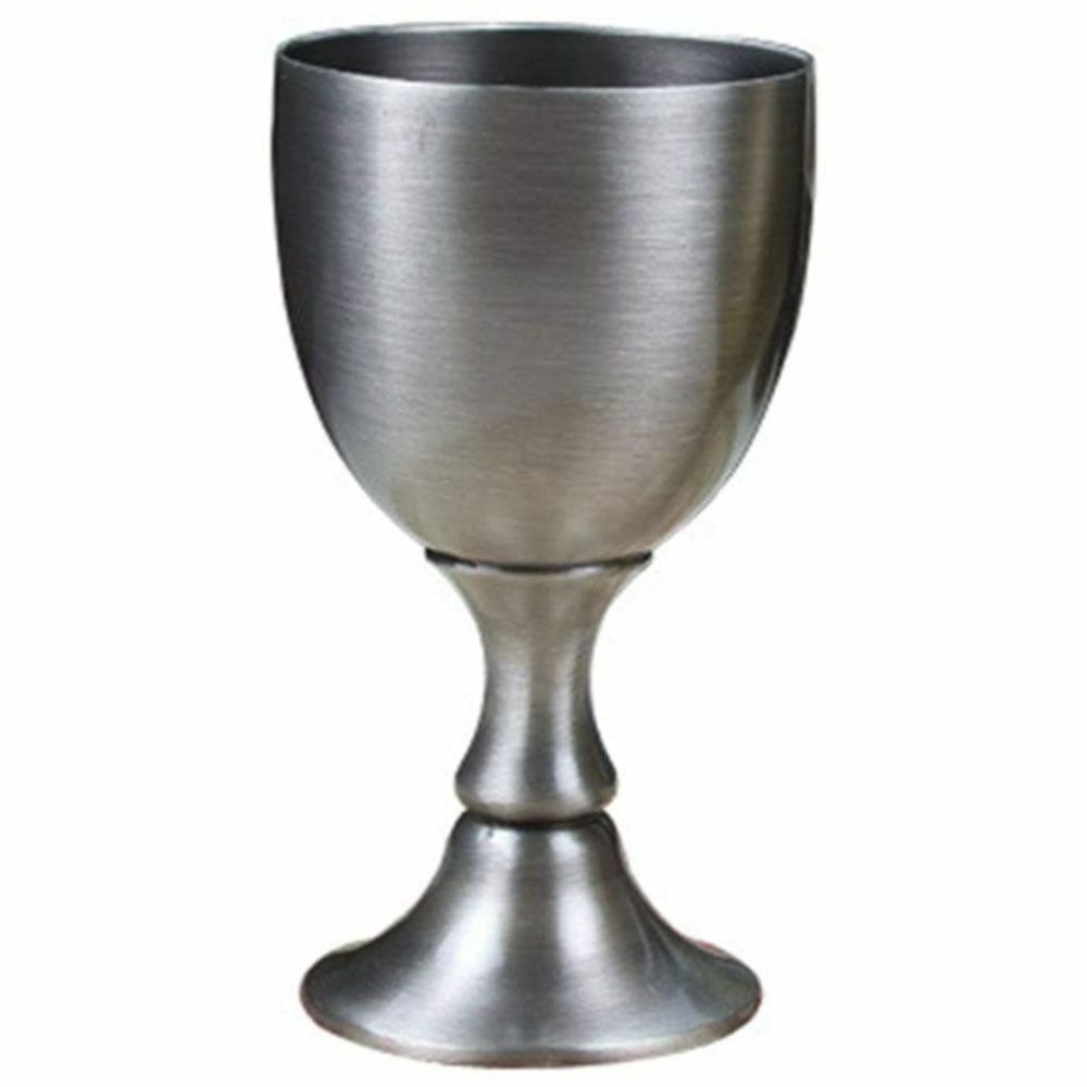 Wine Dinking Cup Goblet Superior Quality Round Shape Silverware Glassware Mirror Polished Beer Goblet From India