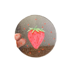 Strawberry Design Clear Acrylic Tabletop Placemats and Pads Coaster Kitchen Tea Drinkware Coffee Coasters From India