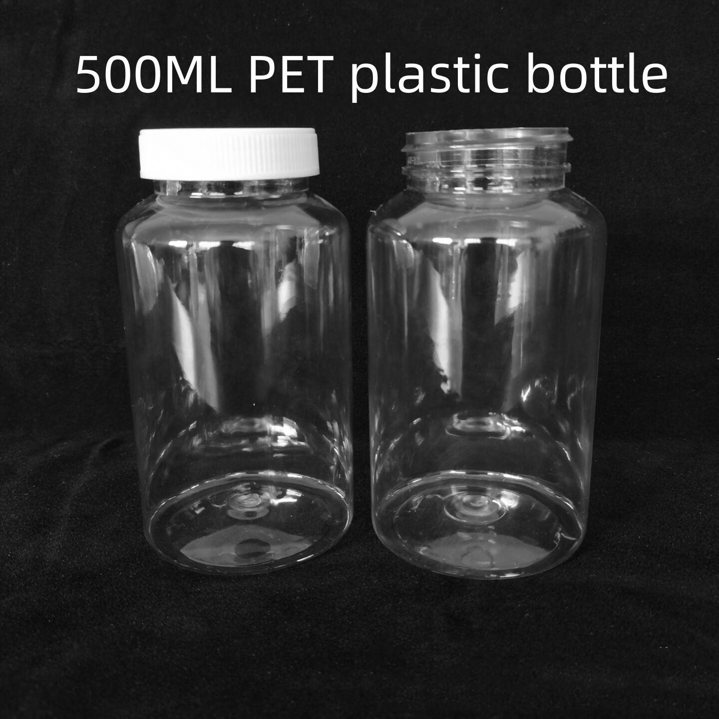 15ml, 20ml, 30ml, 60ml, 100ml, 150ml, 200ml, 250ml, 300ml, 500ml transparent plastic PET bottles for packaging