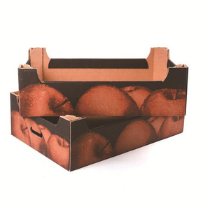 Eco friendly custom packaging carton box for fresh fruit vegetable shipping fruit storage box vegetable wax box