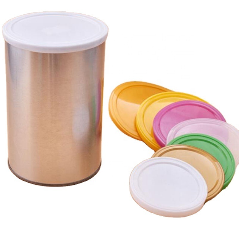 701 Big Plastic Lid for Tin Can Custom Design 177mm Protein Powder Can Covers