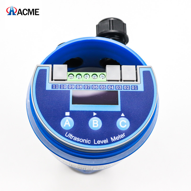 AUT710 AUT710 1.2-25m 3 wires   flange connection Ultrasonic Level Meter With LED Indicator For Water/liquid Tank Depth Measurement