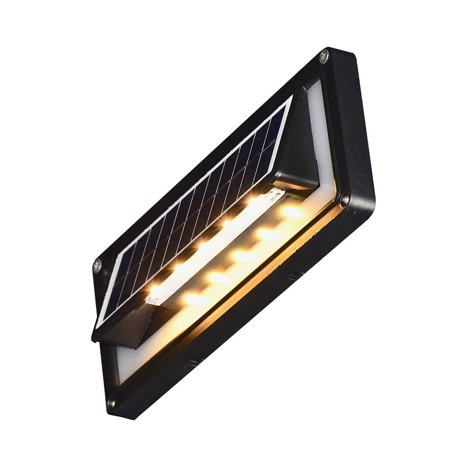 2024 IP65 Waterproof RGB Warm Wall Mounted Fence Indoor Decoration Powered Exterior LED Garden Solar Wall Light Outdoor