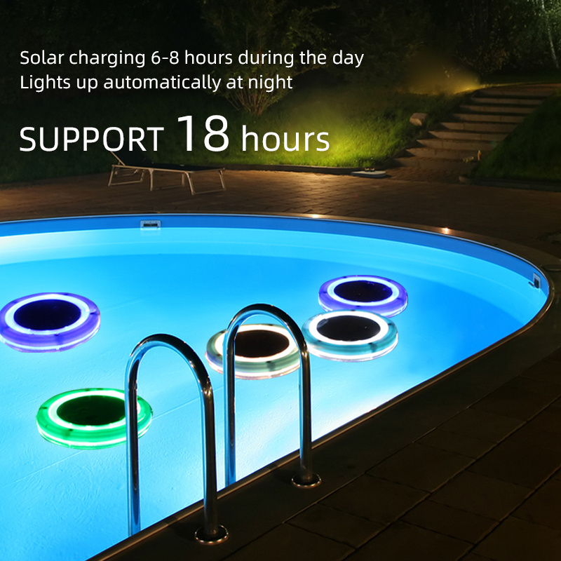 Pool light for Fountain swimming pool 1pack 2pack 4 pack  IP68 colorful outdoor solar swimming pool light