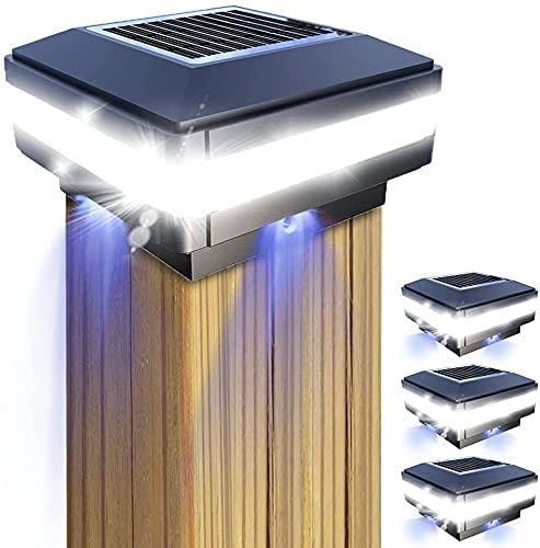 Solar post cap light outdoor garden deck fence lamp Outdoor Wall Solar Powered Outdoor Light