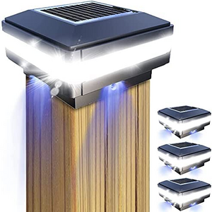 Solar post cap light outdoor garden deck fence lamp Outdoor Wall Solar Powered Outdoor Light