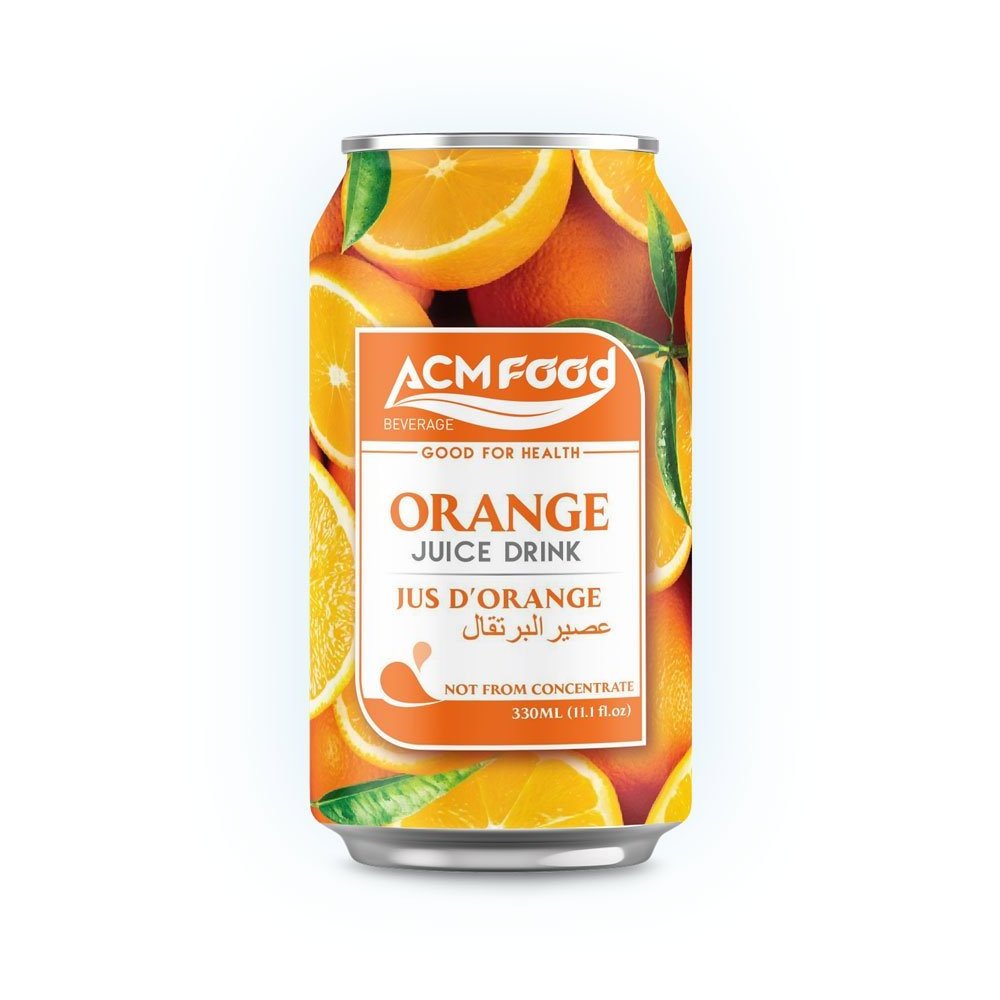 Premium Quality 330ml ACM Orange Juice NFC from Vietnam Supplier Good Choice for Health Top Selling