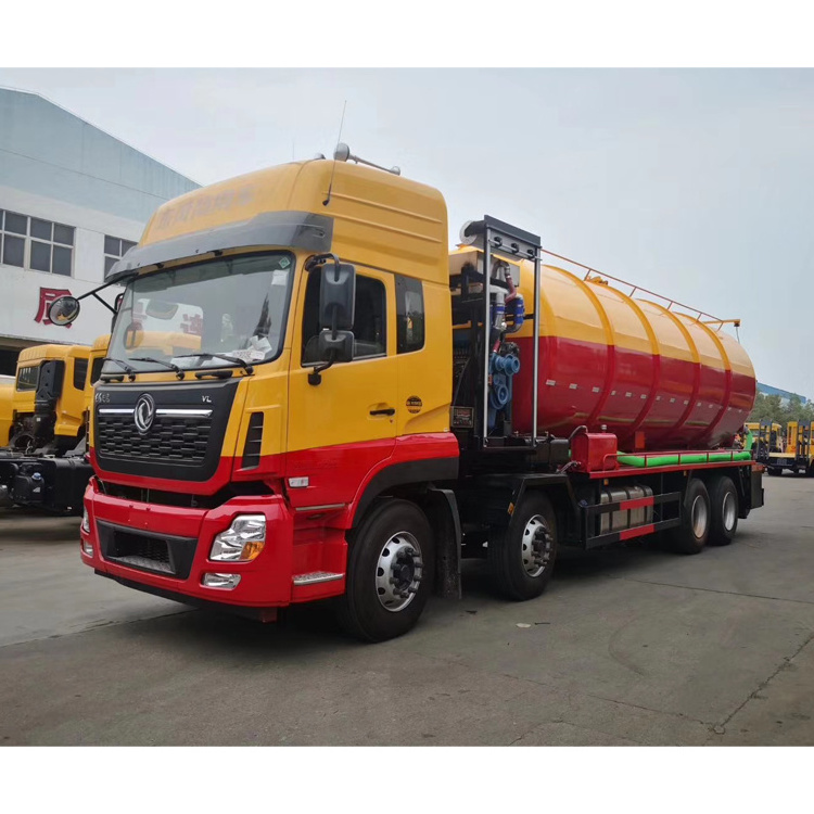 Vacuum pump truck for sewage suction 4m3 septic pumper truck