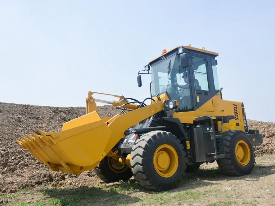 Brand Snow Removal Equipment 1.6 Ton Small Wheel Loader LG918 With Snow Bucket Blade And Blower