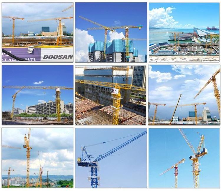 26 tons China Tower Crane 86m luffing tower crane price Widely Used in Building for sale in Dubai