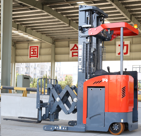 Scissor Lift Logistics Machine CQD18 Electric Pantograph Reach Forklift