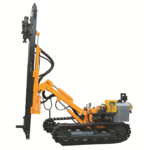 JK590BC-2A Crawler mounted hydraulic 50m DTH drilling rig with Air Compressor