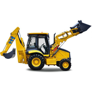 2024 New Earthmoving Machinery 7.5 Ton Backhoe Loader XC8-C2570 with 4 in one bucket  Euro V