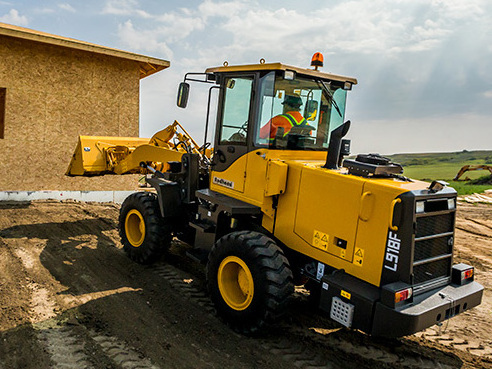 Brand Snow Removal Equipment 1.6 Ton Small Wheel Loader LG918 With Snow Bucket Blade And Blower