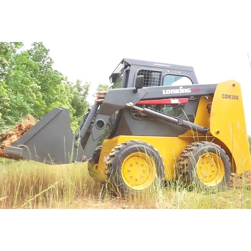 Factory Price CDM308 Skid Steer Loader Snow Scoop Shovel Compact Utility Loader